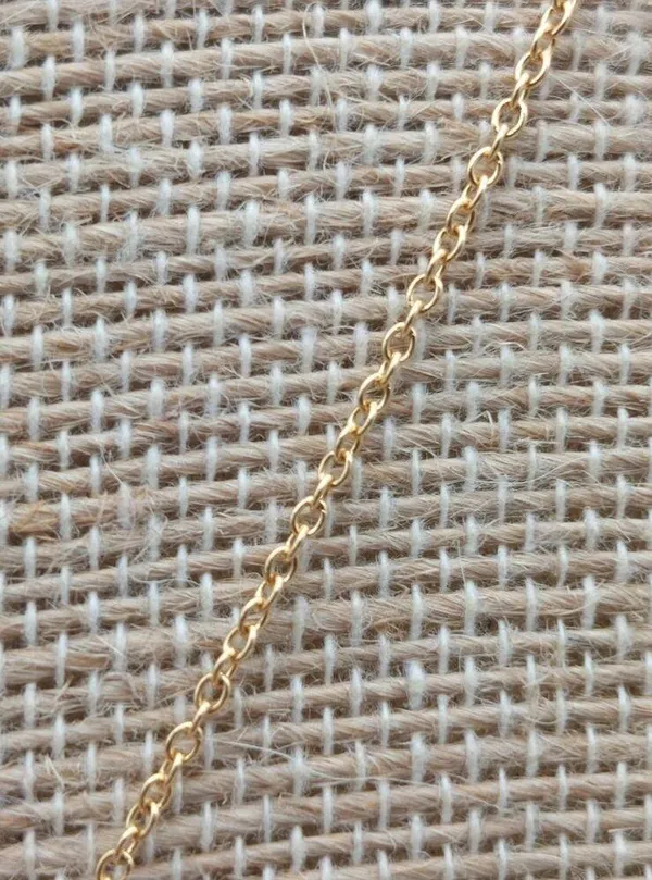 Gold Tone Chain Dainty Chrystal CZ Heart Pendant Minimalist Gift 18.5 Inches - Image 6