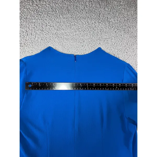 Tunic‎ Dress 10-12 Cobalt Blue Embellished Lagenlook Layering Long Sleeve Modest - Image 10