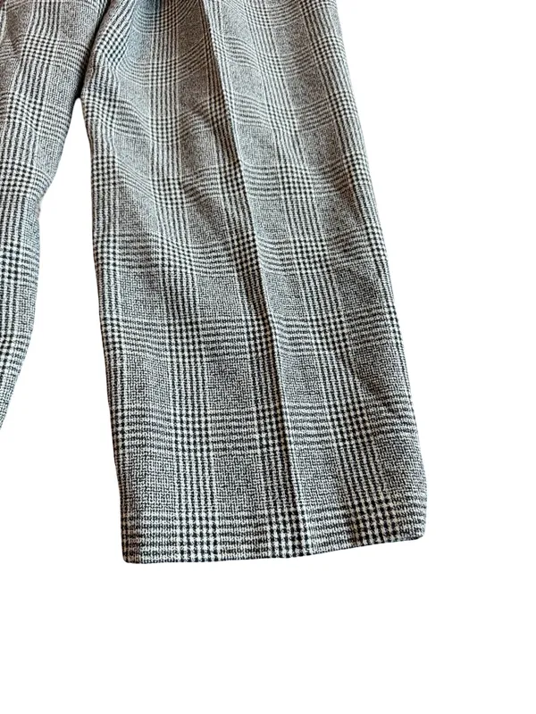 Alanni by Donny Brooke Black Houndstooth Plaid Trousers Wide Size 14 Women's - Image 11