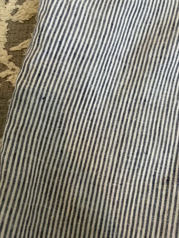 L.L.Bean Linen Pinstripe Pullover Shirt Sz Small Coastal Grandmother Breezy W3 - Image 6