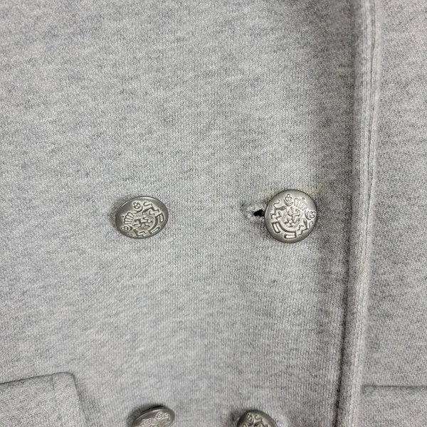 Gap Women's Coat Jacket Medium Gray Double Breasted Button Pockets Lined - Image 5