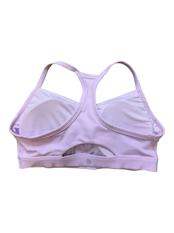 Athleta Vital Sports Bra Blush Lavender Racerback Light Support Yoga Medium - Image 3