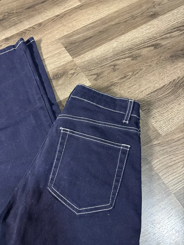 H&M Navy Jeans Wide-Leg - Image 2