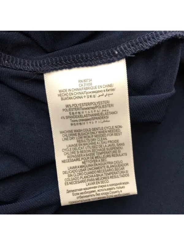 BCBGeneration Dress Pleat Keyhole Back Sleeveless Stretch Navy Blue XS - Image 4