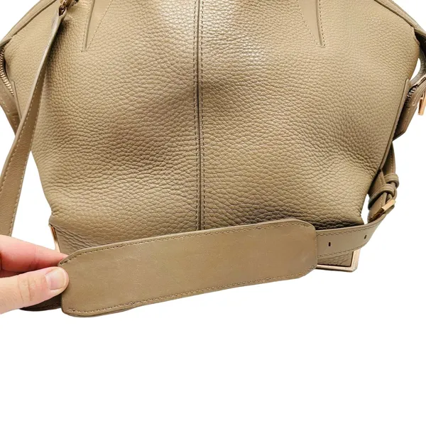 Alexander Wang Leather Toffee Caramel Emile Gold Hardware Satchel Bag Size Large - Image 3