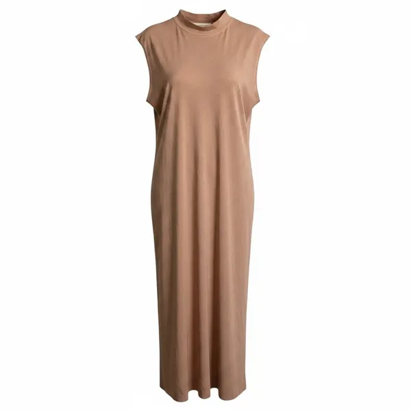 Free People FP Beach Mauve‎ Sleeveless Maxi Dress Side Slits Pockets Medium - Image 2
