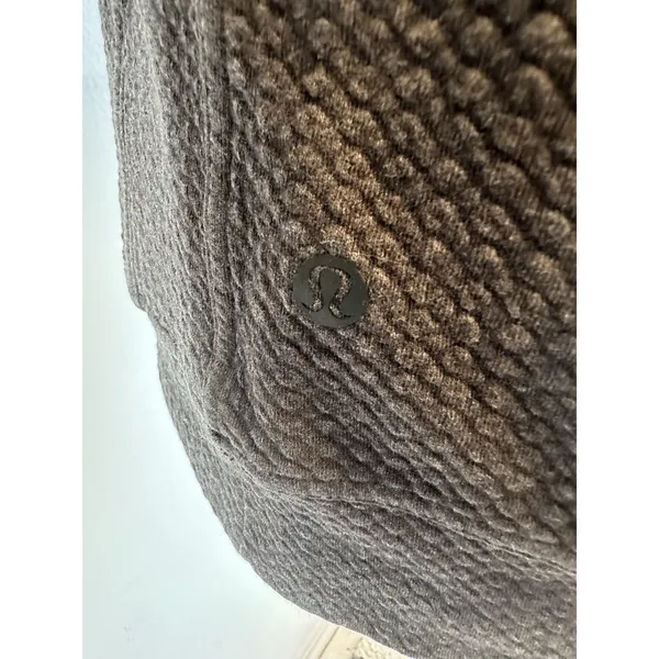 Lululemon All Yours *Bubble‎ Dot* Grey Pullover Hoodie Women's 6 Flaw - Image 4