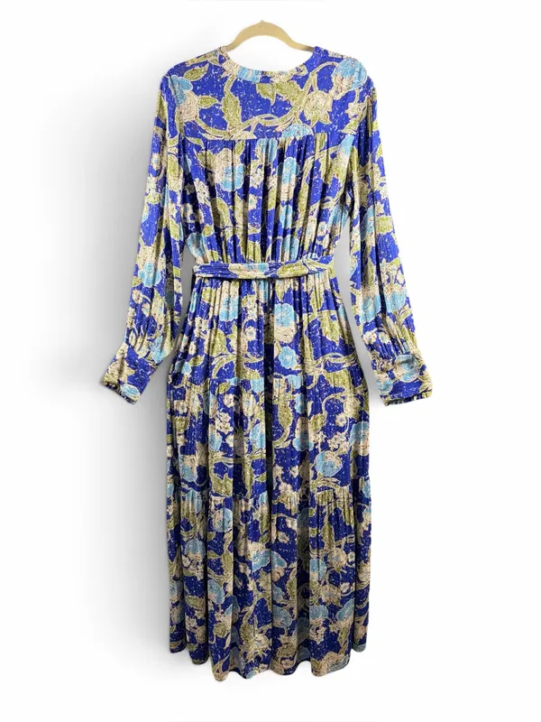 BTFL-LIFE Anniki Floral Long-Sleeve Maxi Faux Wrap Dress, Large - Image 6