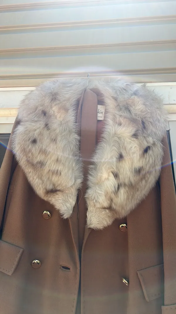 Vintage Fur Coat Brown - Image 2