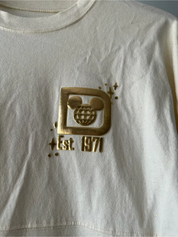 Spirit Jersey Walt Disney World Cream/Gold Long Sleeve Shirt Size Medium - Image 2
