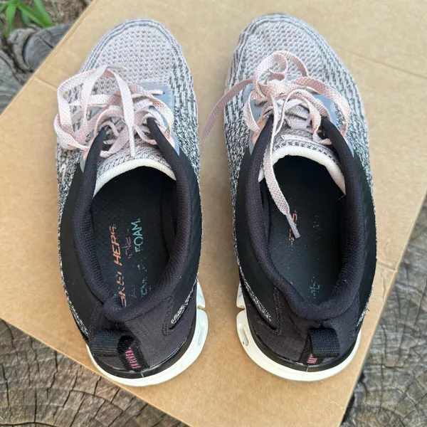 Skechers / HEAD START / Glide Step Sport / BLACK-LIGHT PINK / women shoes size 10 - Image 6