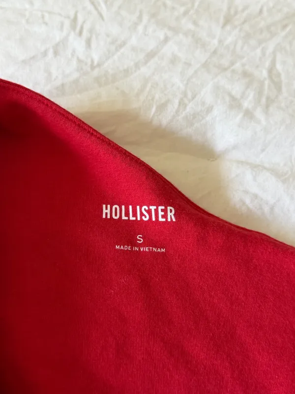 Hollister One-Shoulder Top Red - Image 2