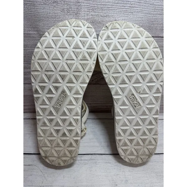 TEVA UNIVERSAL Mesh Brigth WHITE PLATFORM SANDALS SIZE USA  7 - Image 10