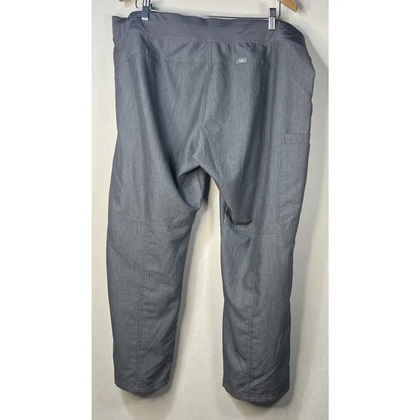 FIGS Womens Kade Cargo Pull On Nursing Medical Scrub Pants XXL P Graphite Gray - Image 4
