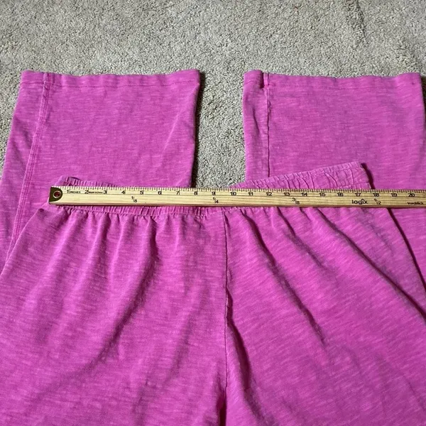 Y2K Pink Victoria's Secret Slub Knit Wide‎ Leg Lounge Pants XL - Image 3