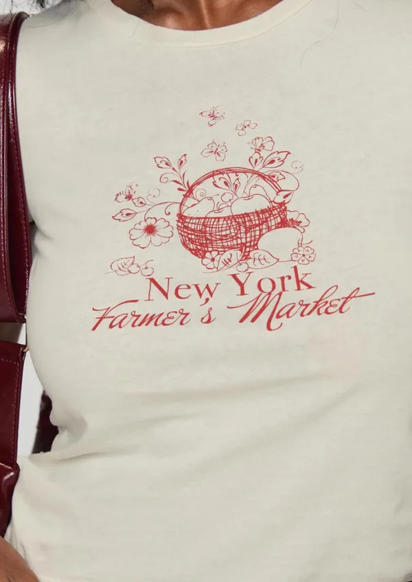 Princess Polly NYC Farmers Market Baby Tee - Image 4