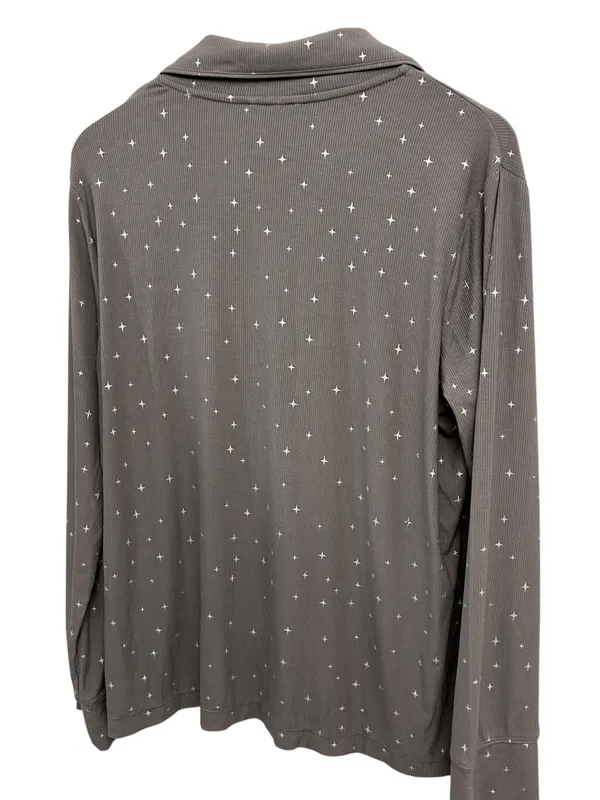SKIMS Soft Lounge Pajama Top Sparkle Pajama top Sold out Grey size LargeNWT - Image 4