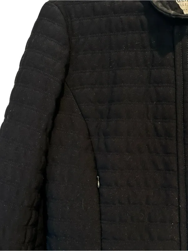 Armani Collezioni Black Quilted Jacket 90s Minimalist Size 12 Large - Image 6