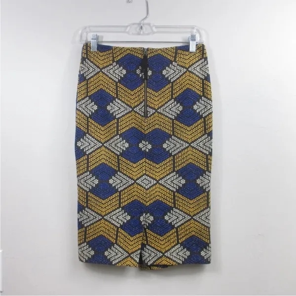 Anthropologie Maeve Kanara Pencil Skirt Geometric Textured Print Size‎ 2P - Image 5