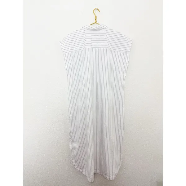 NWT Abercrombie & Fitch Button-Through Midi Shirt Dress Size XL Petite White - Image 13