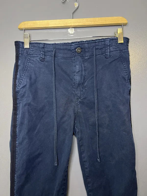 Paige Christy Pants Womens 27 Blue Jogger Elastic Drawstring Waist Stripe - Image 4