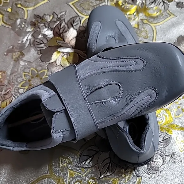 Dr Scholls Womens 10 W Slip On Leather Comfort Gray Shoes orthopedic Insoles - Image 5