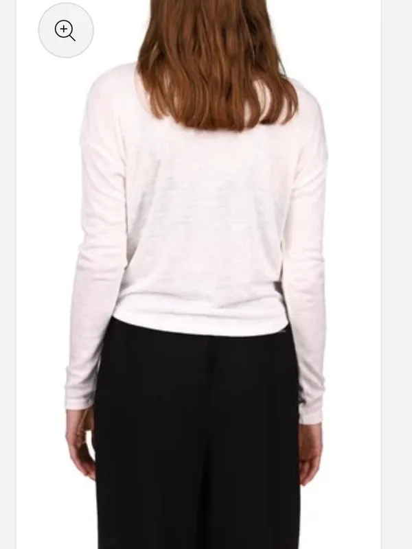 Sanctuary NWT Thinking of You Knit Top Women's White Twist Front Long-Sleeve M - Image 2