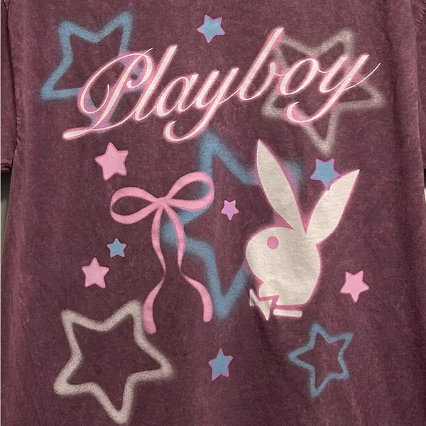 New Playful Playboy Graphic Tee Medium - Image 4
