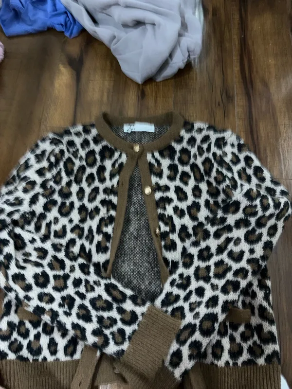 ZARA Cheetah Print Top - Image 3