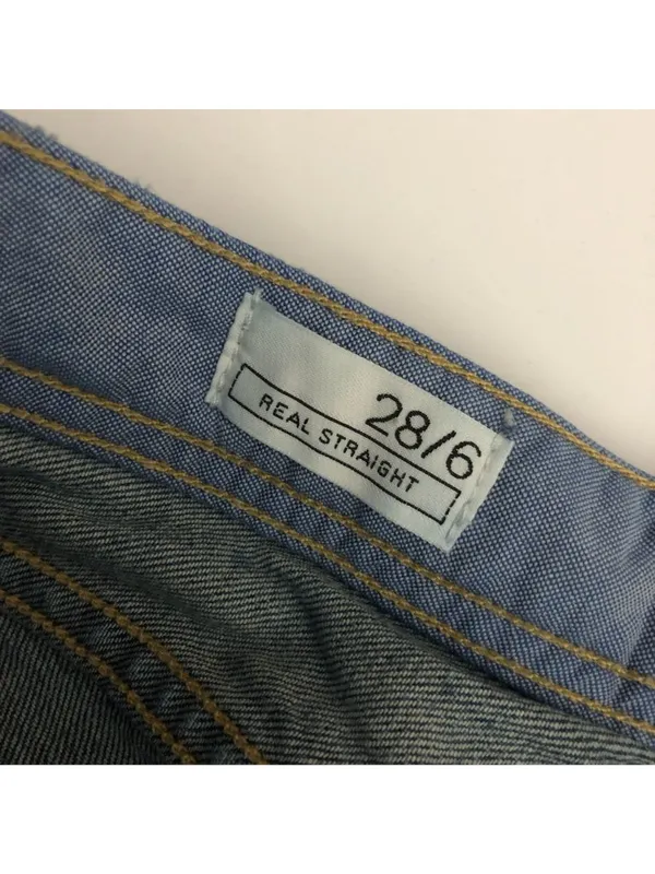 Gap 1969 Womens Real Straight Medium Wash Denim Jeans Size 28/6 - Image 6