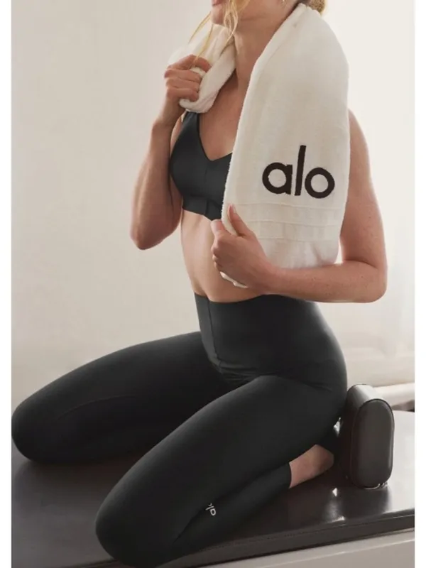 Alo Airlift Strength Extreme High-Waist 7/8 Legging Black Hi-Rise Waisted Tights - Image 5