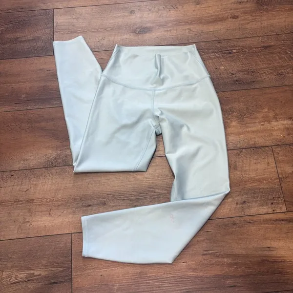 Alo Yoga High Waist Airlift Leggings Light Blue Small 26" Inseam Activewear Yoga - Image 3