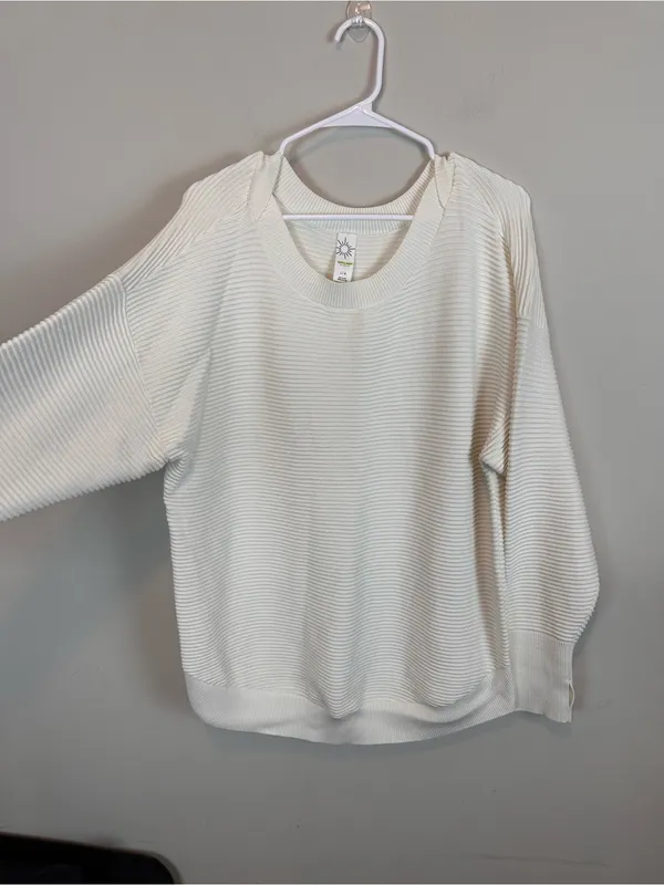 OFFLINE by Aerie Home Stretch Off The Shoulder Sweater Size Large - Image 4