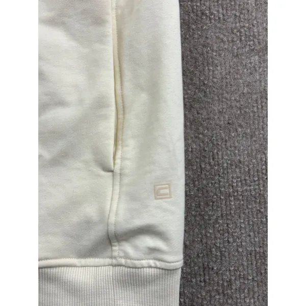 CRZ YOGA Womens Cream Raglan Sleeve Pullover Hoodie Sweatshirt Ivory Large - Image 6