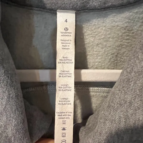 cozy Cuddle Up Jacket Women’s 4 Grey Full Zip - Image 3