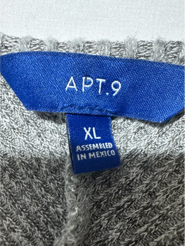 Cozy Gray Bell Sleeve Sweater - XL Apt. 9 Flare Fun! - Image 2