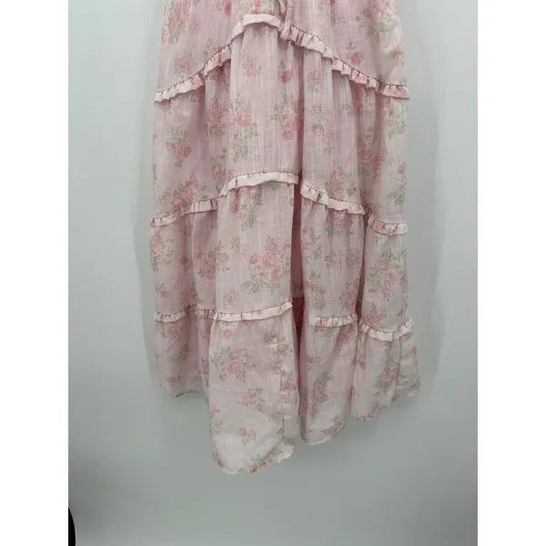 Francescas‎ Alara Floral Midi Dress Sz XS Cottagecore Coquette Feminine Dainty - Image 4