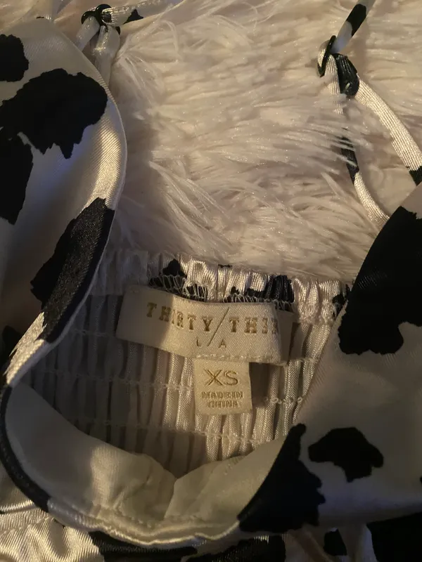 Cow Print Top Black Size XS - Image 3
