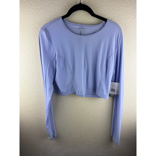 NWT Beyond‎ Yoga Lite Airshield Cropped Top WK7925 Pullover L Athleisure - Image 4