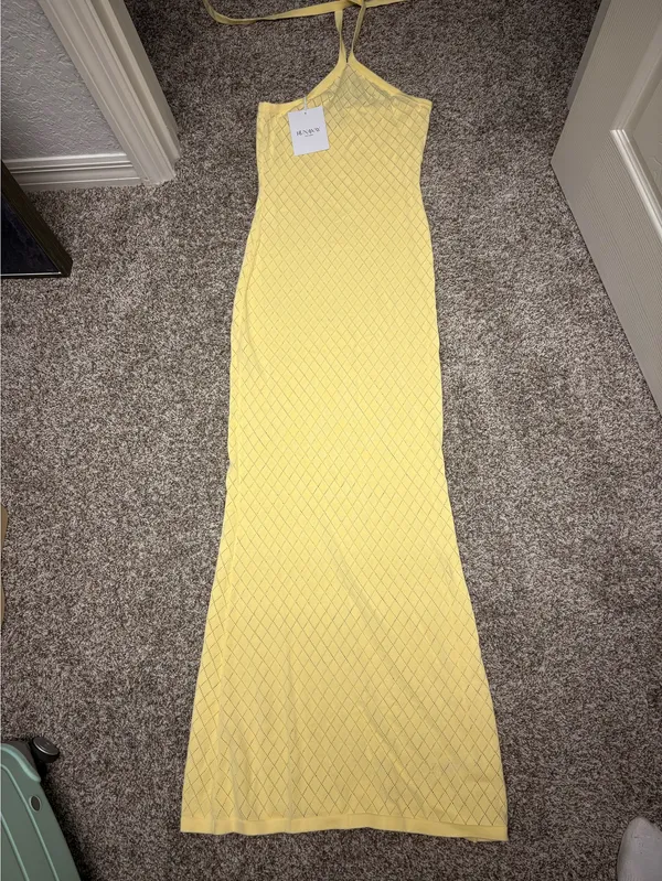 Runaway The Label Yellow Maxi Dress  - Image 3