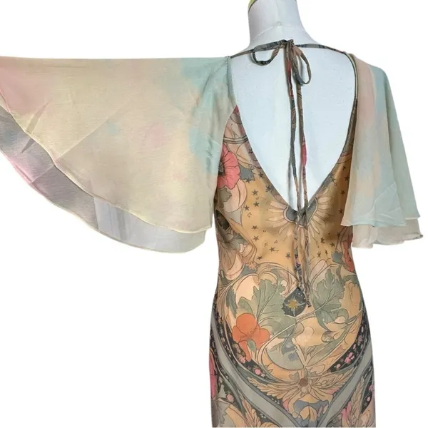 Free People Bohemian Witchy Celestial Nights Maxi Dress in Fairy Combo Medium - Image 12