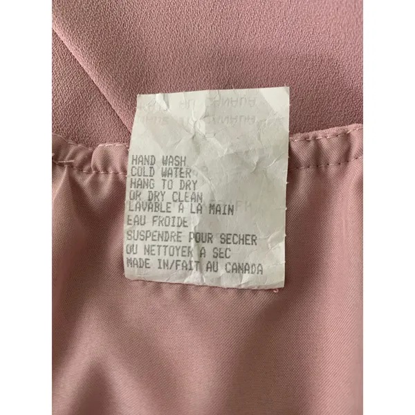 Vintage Pink Sheath Maxi Dress w Blazer Formal Wedding Embellished Sz 16 - Image 13