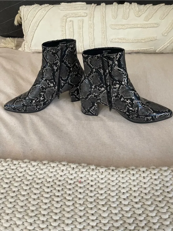 Madden Girl Snake Print Ankle Boots - Image 3