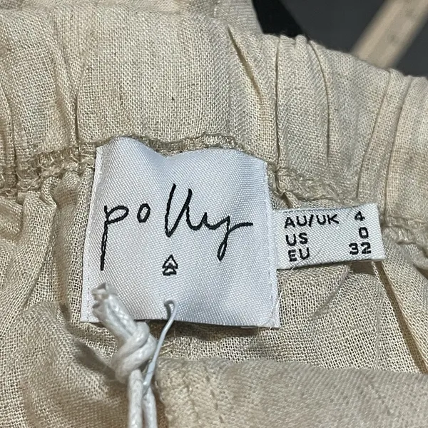 Princess Polly‎ Shorts Womens Size 4 High Waisted Mom Shorts Tan F-58 - Image 2