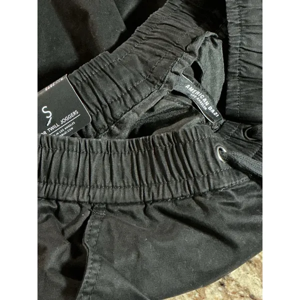 American Bazi Womens S Black Cargo Jogger Pants Adjustable Cuff NWT - Image 8