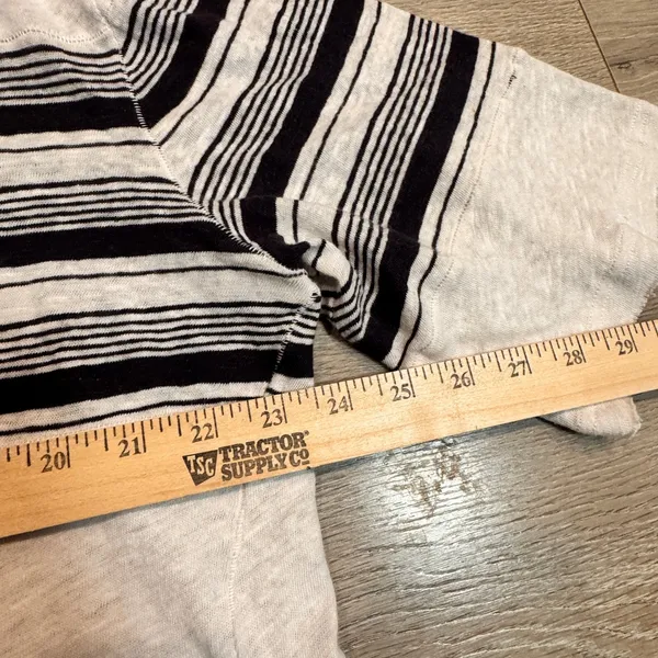 Free People Seaside Linen Slub Cowl Neck‎ Cropped Pullover Sweater Size Small S - Image 9