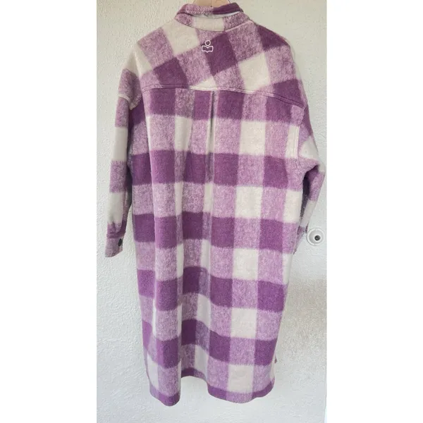Isabel Marant Etoile Fontizi Blanket Coat in Rosewood FR 38 US 6 Thick Heavy - Image 4
