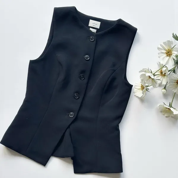 Aritzia Wilfred Regal Vest (Re)ssential Black - Image 10