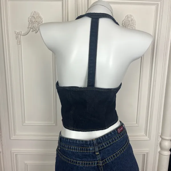 Lioness Denim Halter Top  - Image 3