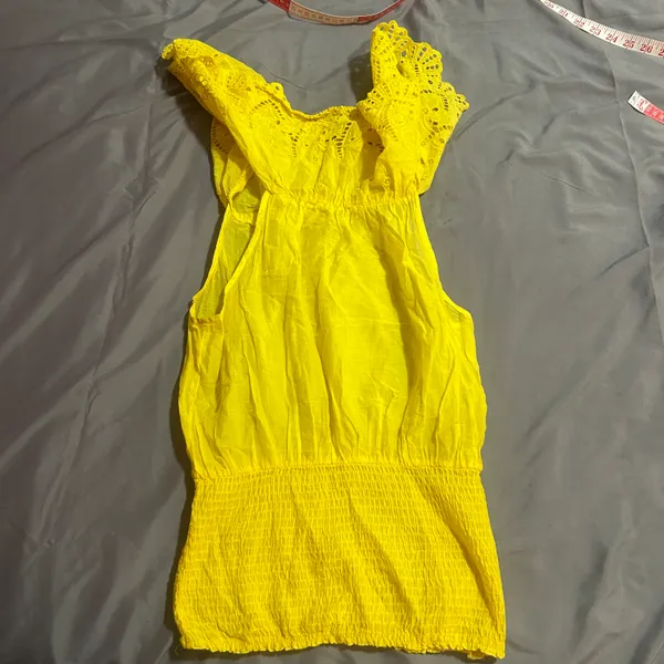 Arden B Yellow Off The Shoulder Blouse - Image 2